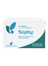 Pharmextracta Sophy Berberine Phytosome Tablets, 550 mg each, gluten and lactose free, 30 tablets